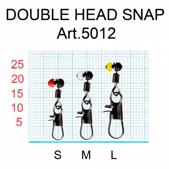 Застежка Fish Season с вертлюжком ДВОЙНОЙ ПЛАСТИК