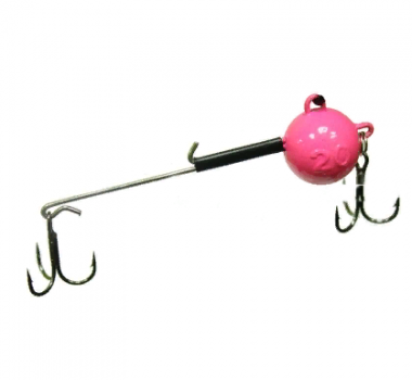 Снасточка Тула зимняя,цвет-розовый  0,8мм