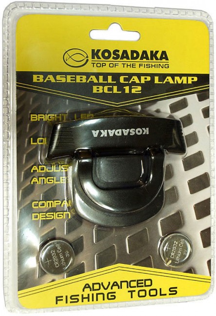 Фонарь светодиодный Kosadaka регулируемый с креплением на бейсболку